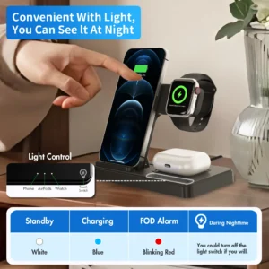 3-in-1 Wireless Charger - Thumbnail Image 3