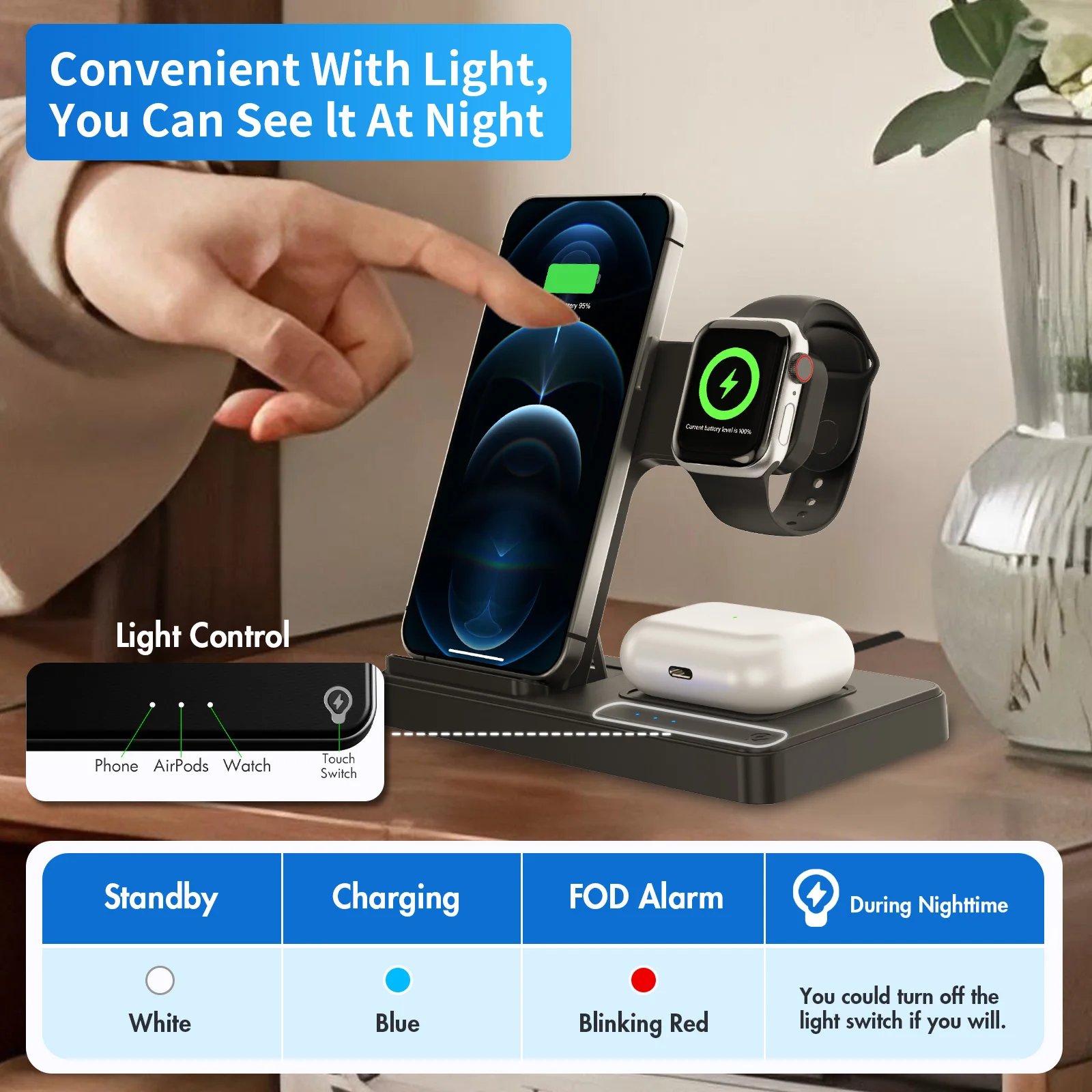 3-in-1 Wireless Charger - Image 3