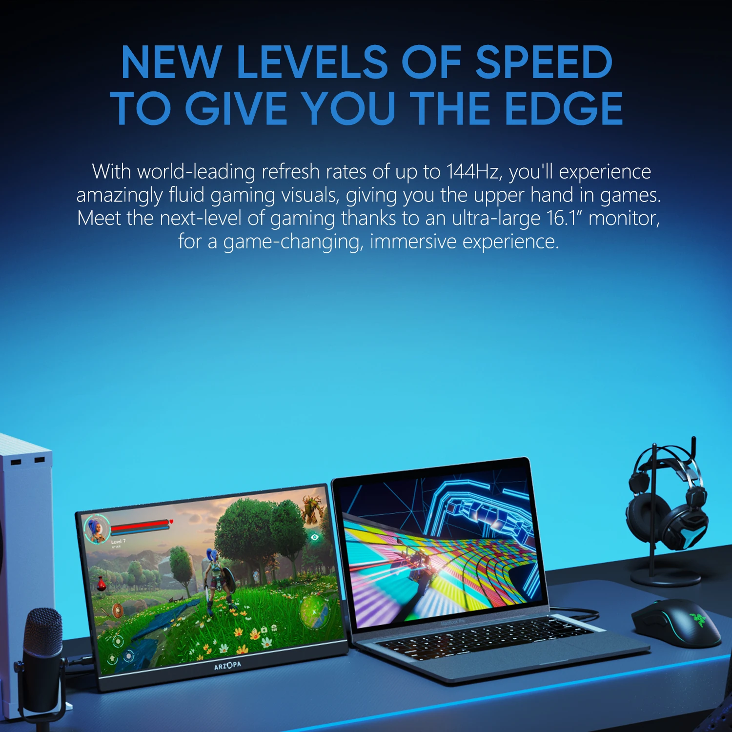 16″ 144Hz Portable Monitor - Image 2