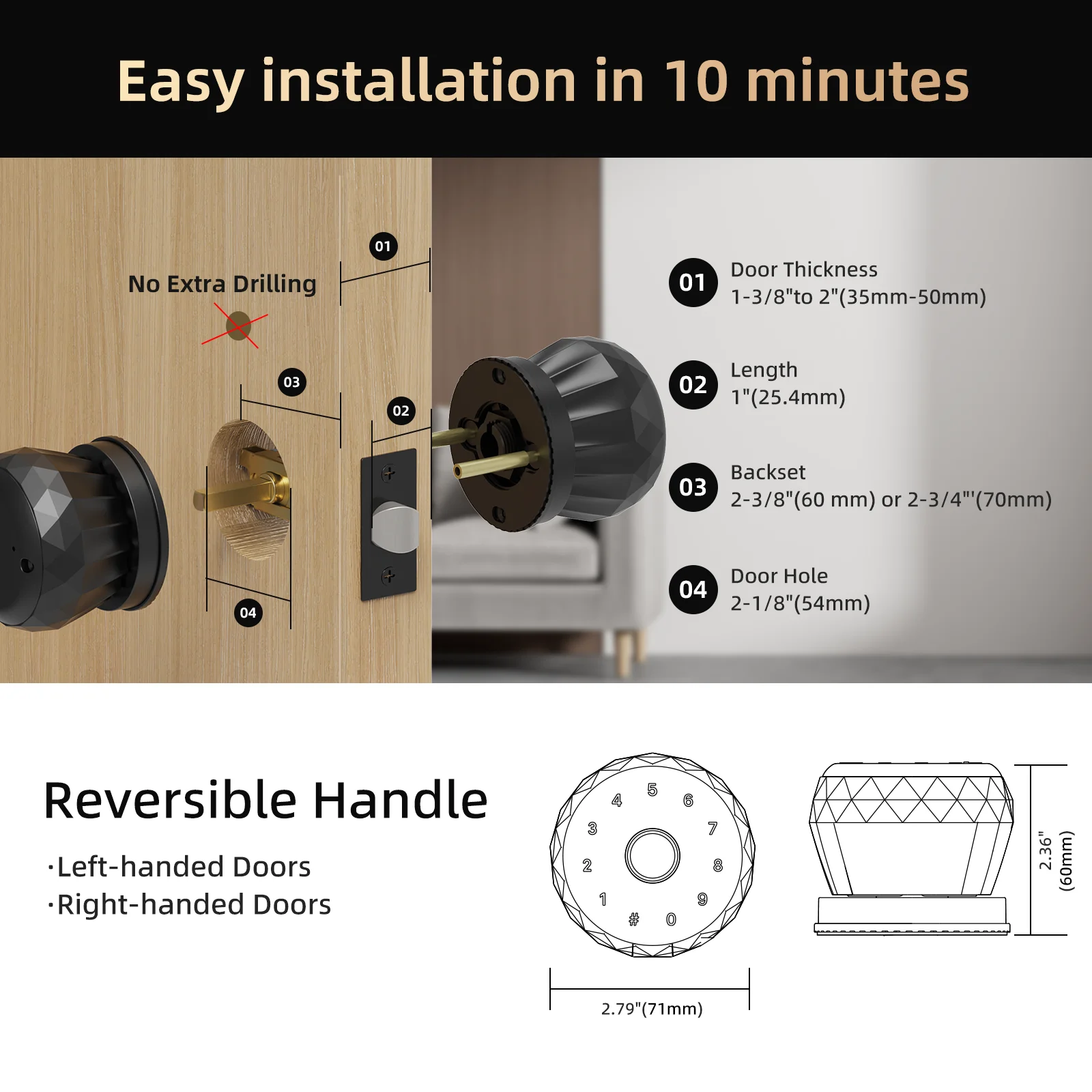 Fingerprint Indoor Smart Lock - Image 5
