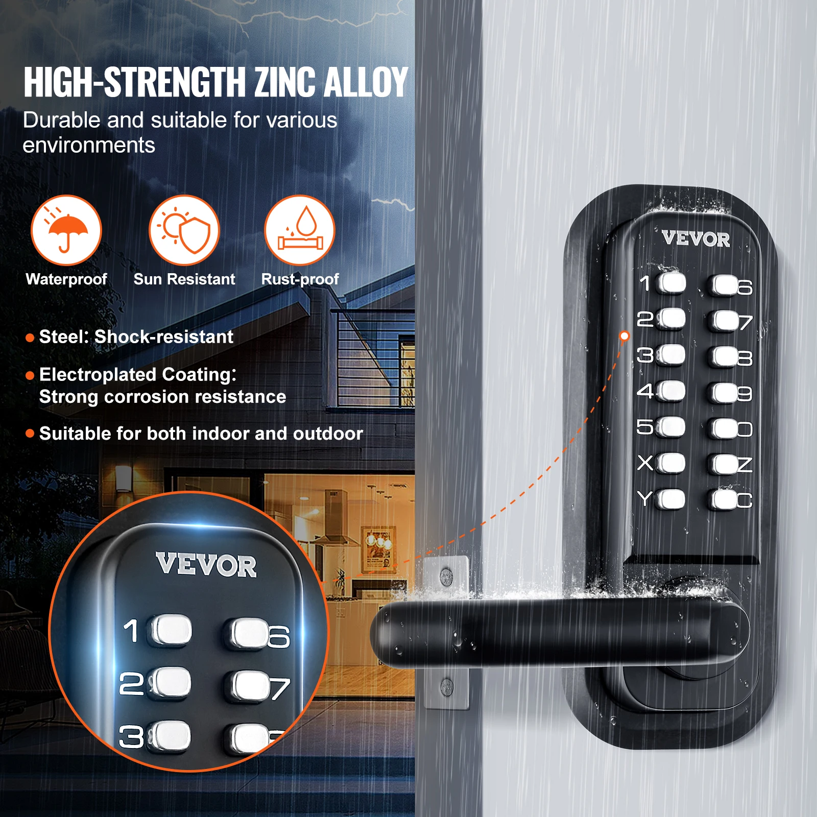 Mechanical Keyless Door Lock - Image 4