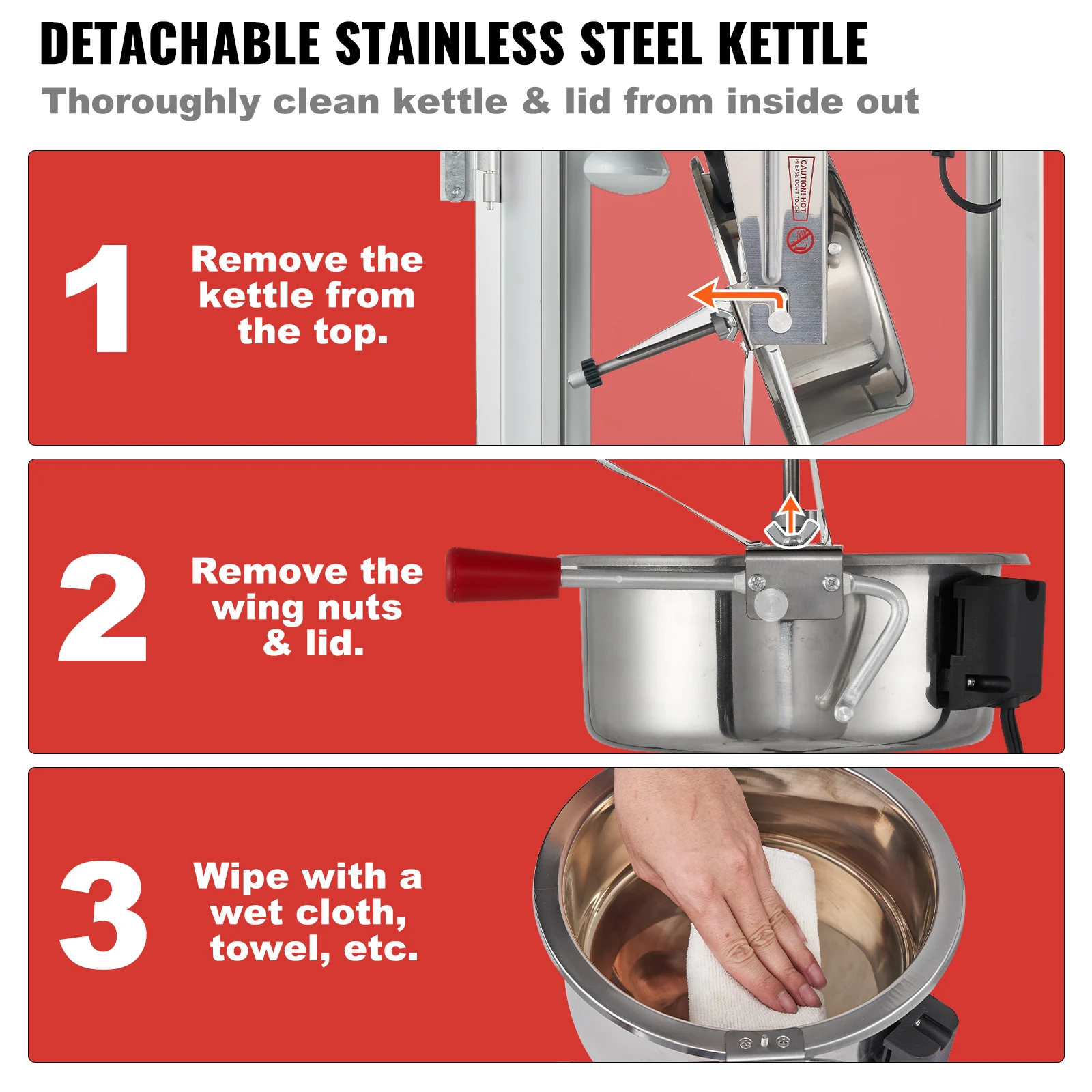 Electric Commercial Popcorn Maker - Image 6
