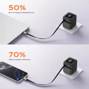 70W GaN Travel Charger - Thumbnail Image 3