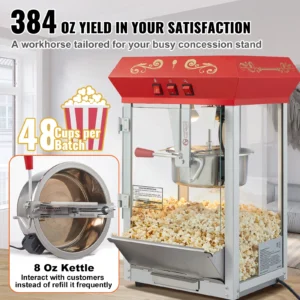 Electric Commercial Popcorn Maker - Thumbnail Image 3