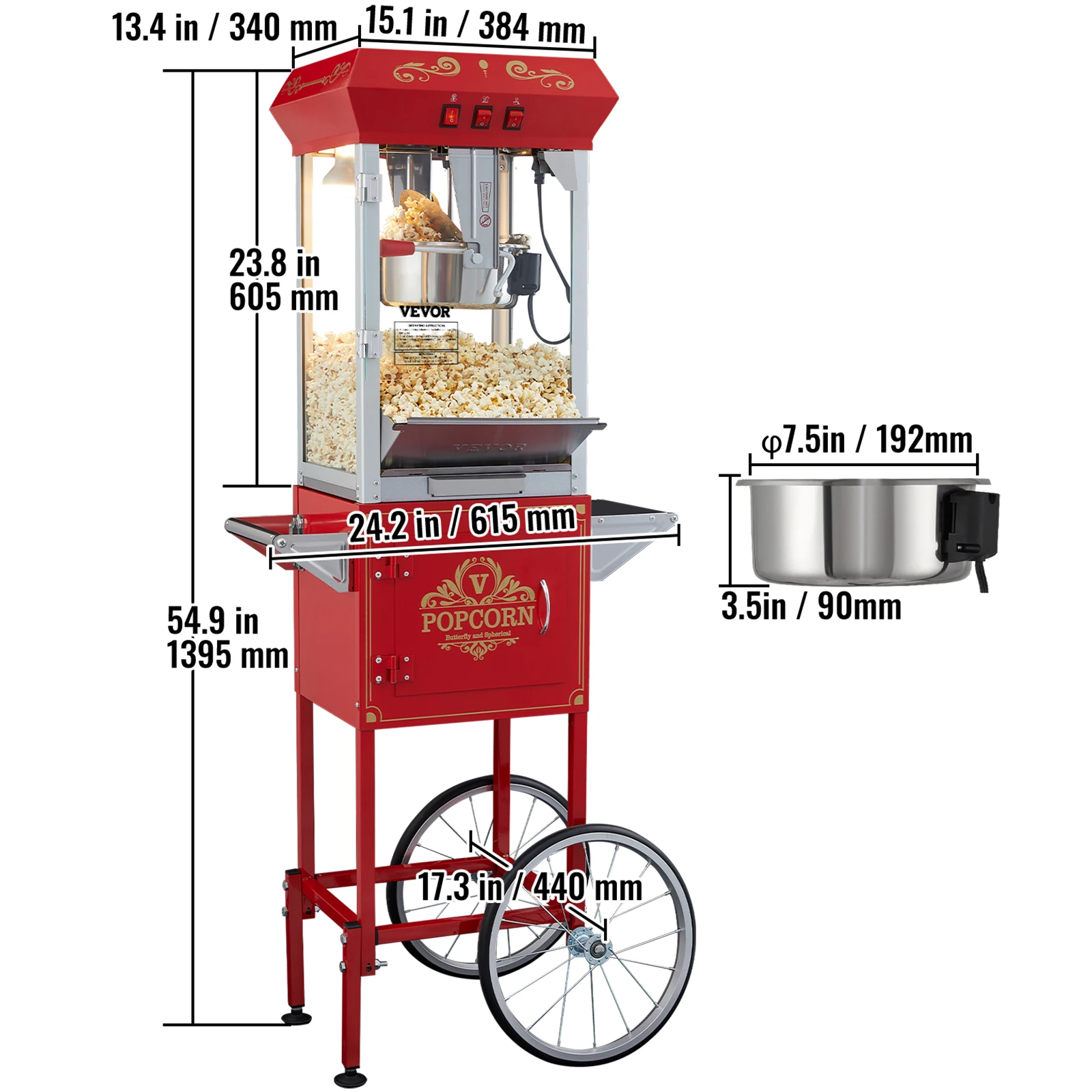 Electric Commercial Popcorn Maker - Image 7