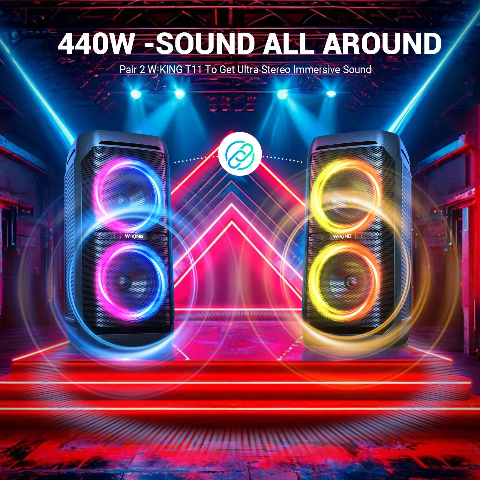 100W Waterproof Bluetooth Speaker - Image 3