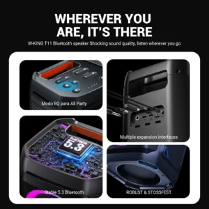 100W Waterproof Bluetooth Speaker - Thumbnail Image 6