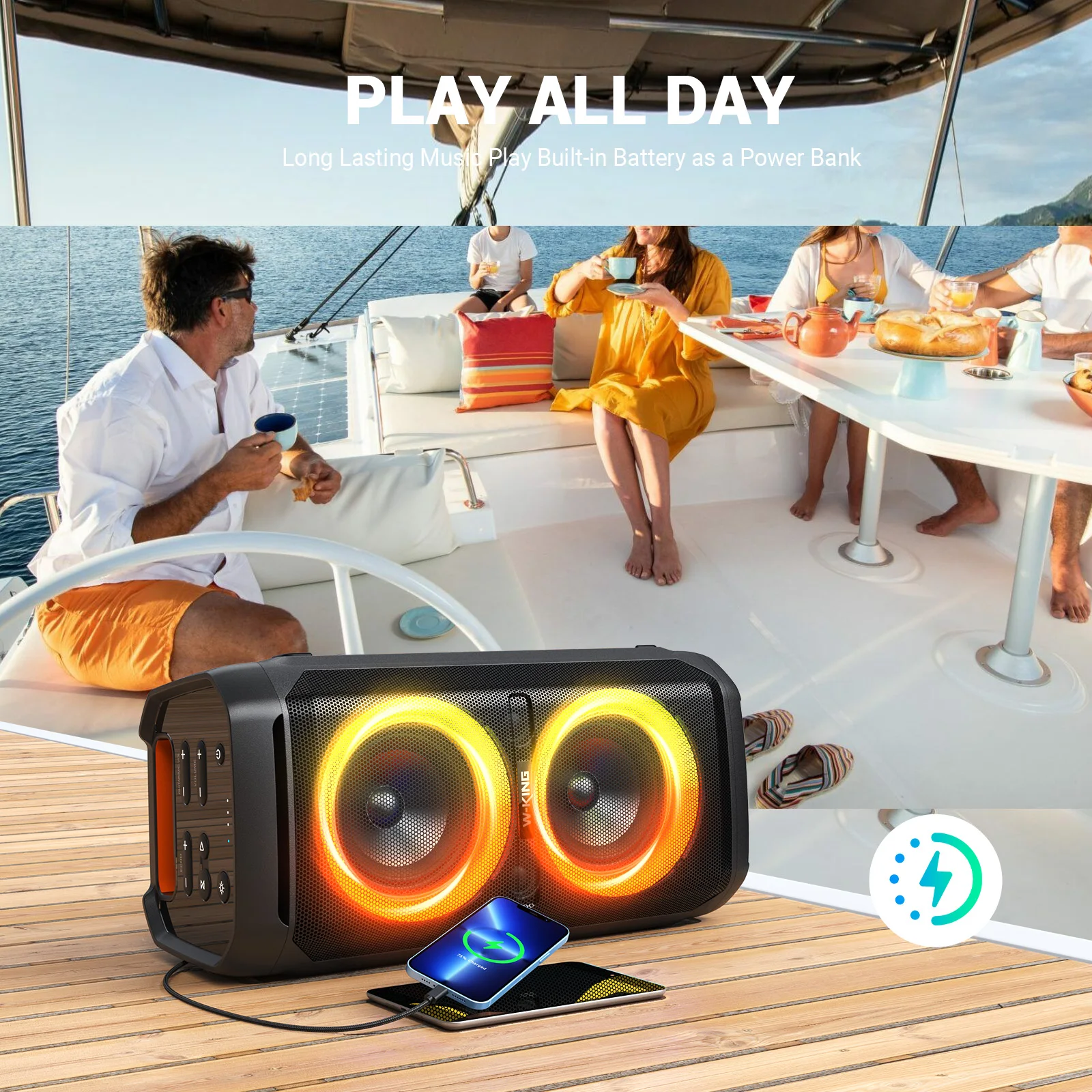 100W Waterproof Bluetooth Speaker - Image 4
