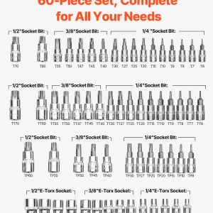 60-Piece Torx Socket Set - Thumbnail Image 3
